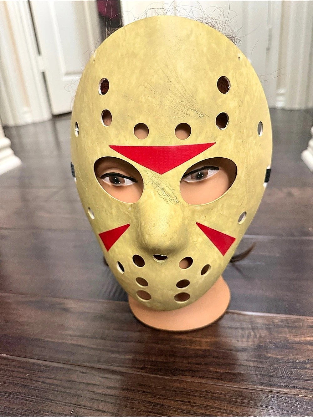 Jason Friday the 13th Hockey Mask Custom Painted Halloween Costume Unisex